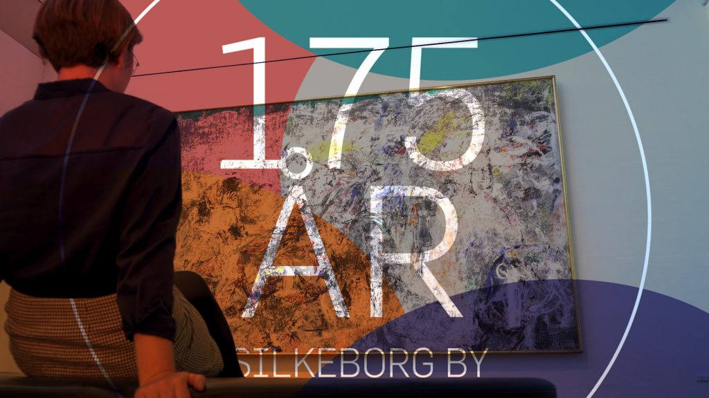 grafik til byjubilæum Silkeborg by 175 år