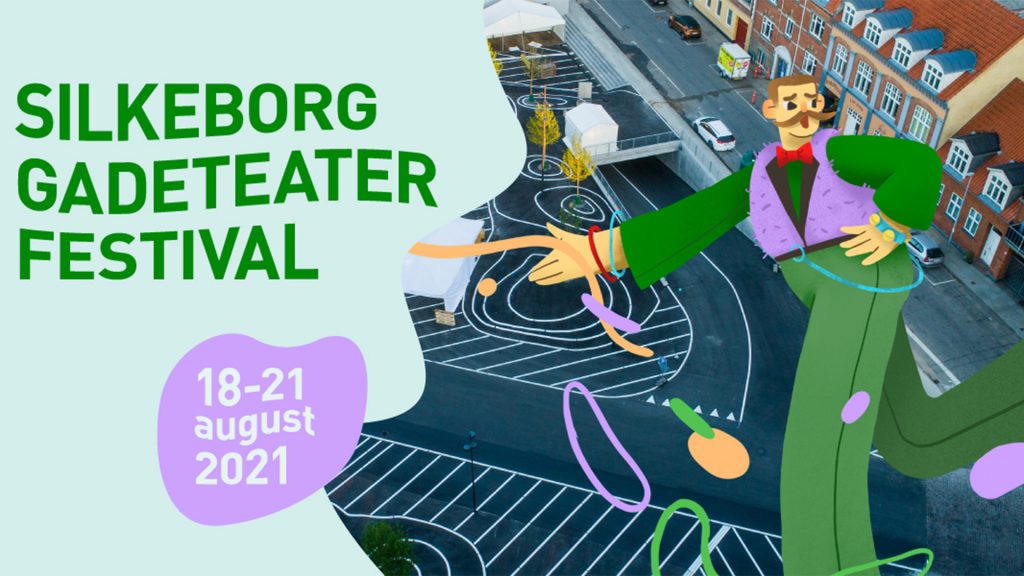 Grafik til gadeteaterfestivalen 2021